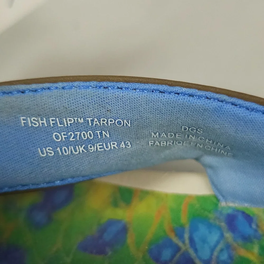 Korkers De Young Fish Flip Tarpon Sandals Men 10 Brown Flip Flop Kling On Deck
